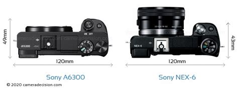 Sony Alpha A6300 vs Sony NEX-6 Karşılaştırma 